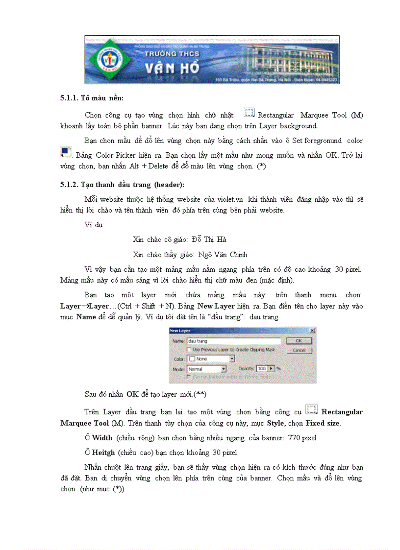 image for page Giáo trình tạo Website trên violet 1