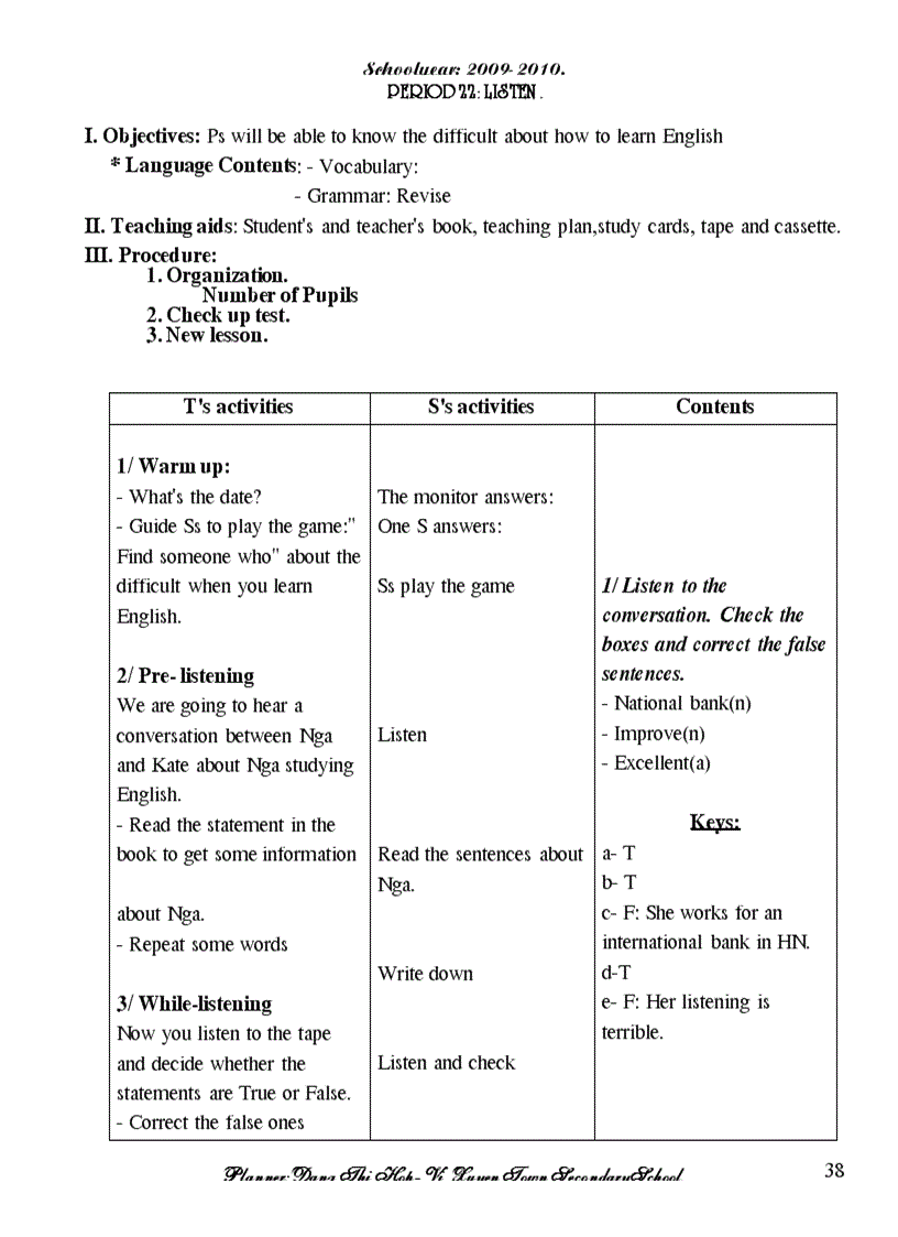 image for page Giáo án anh 9 1