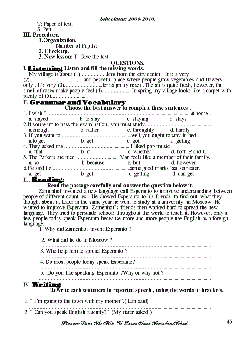 image for page Giáo án anh 9 1