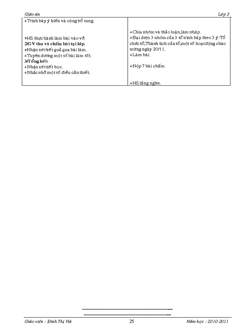 image for page Giáo án lớp 3 tuần 13 1