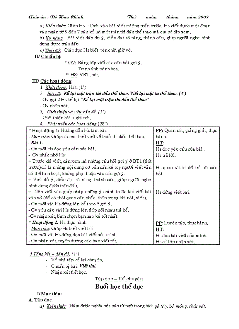 image for page Giáo án lớp 3 tuần 29 1