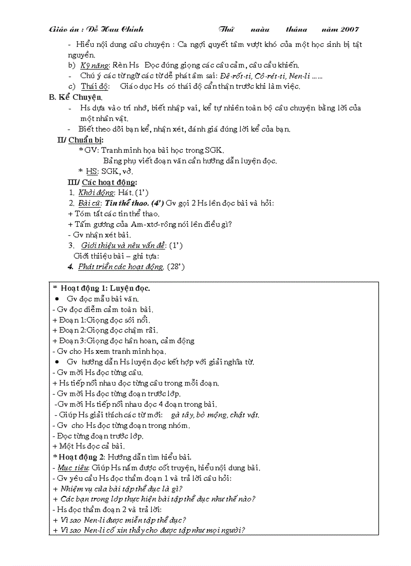 image for page Giáo án lớp 3 tuần 29 1