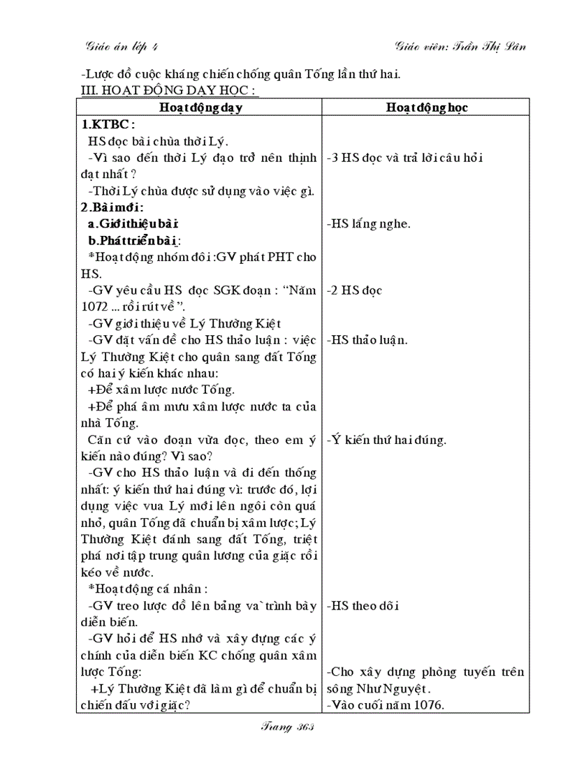 image for page Giáo án lớp 4 Tuần 13 1