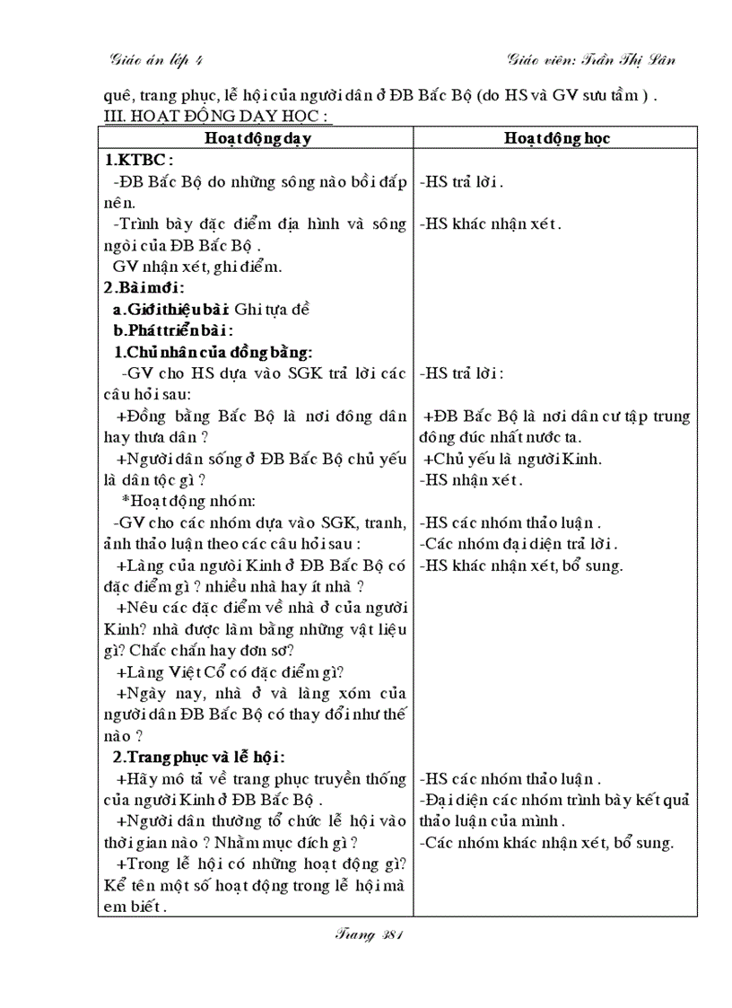 image for page Giáo án lớp 4 Tuần 13 1