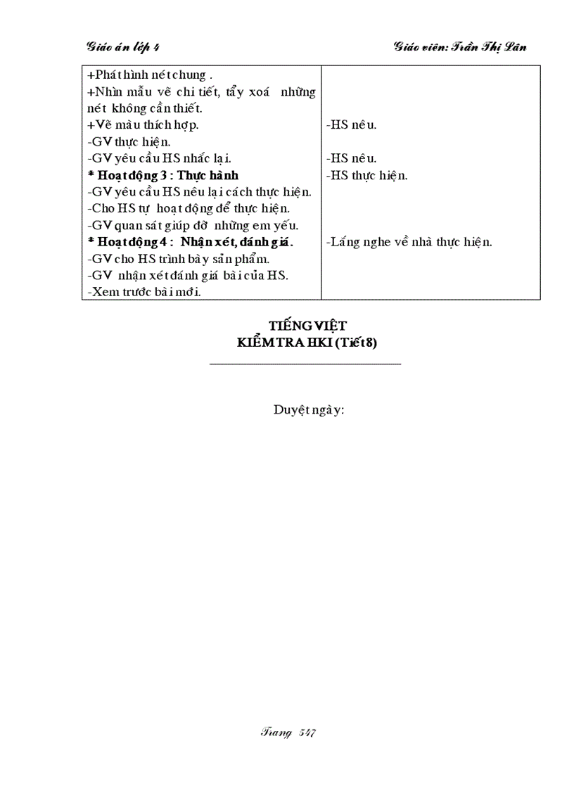 image for page Giáo án lớp 4 Tuần 18 CKTKN 1