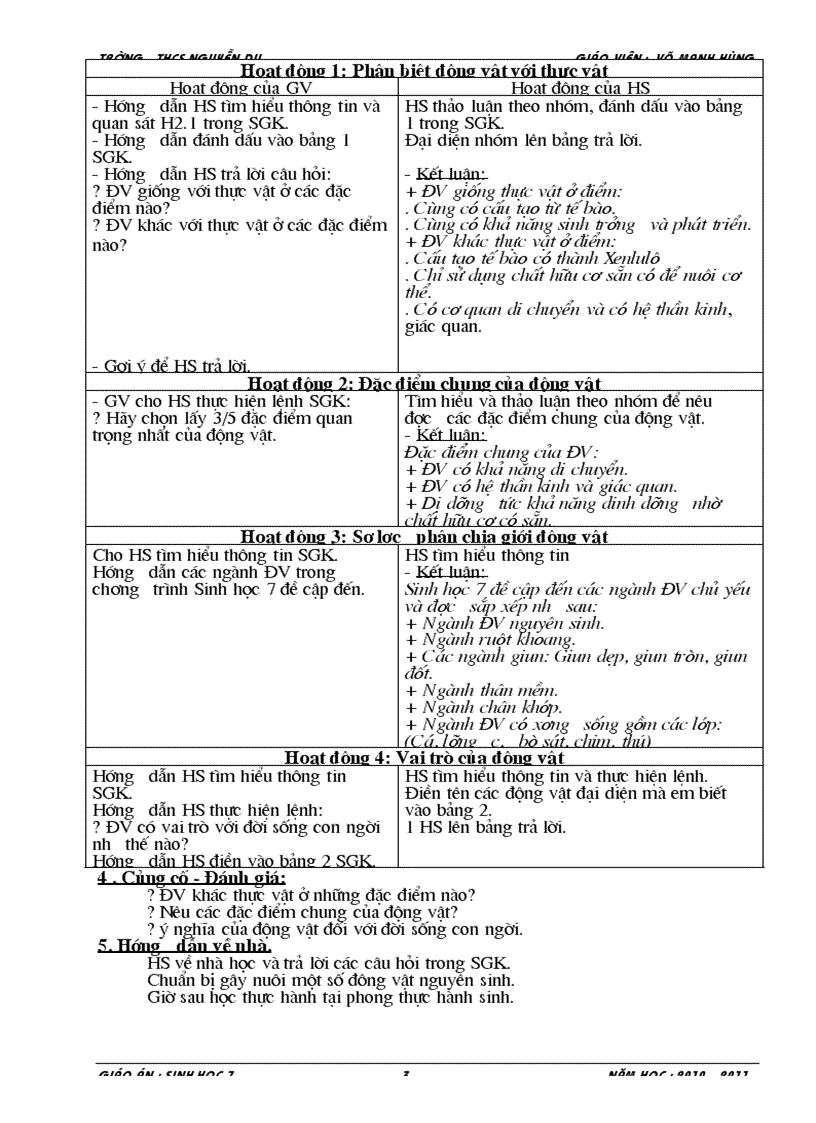 image for page Giáo án sinh 7 1