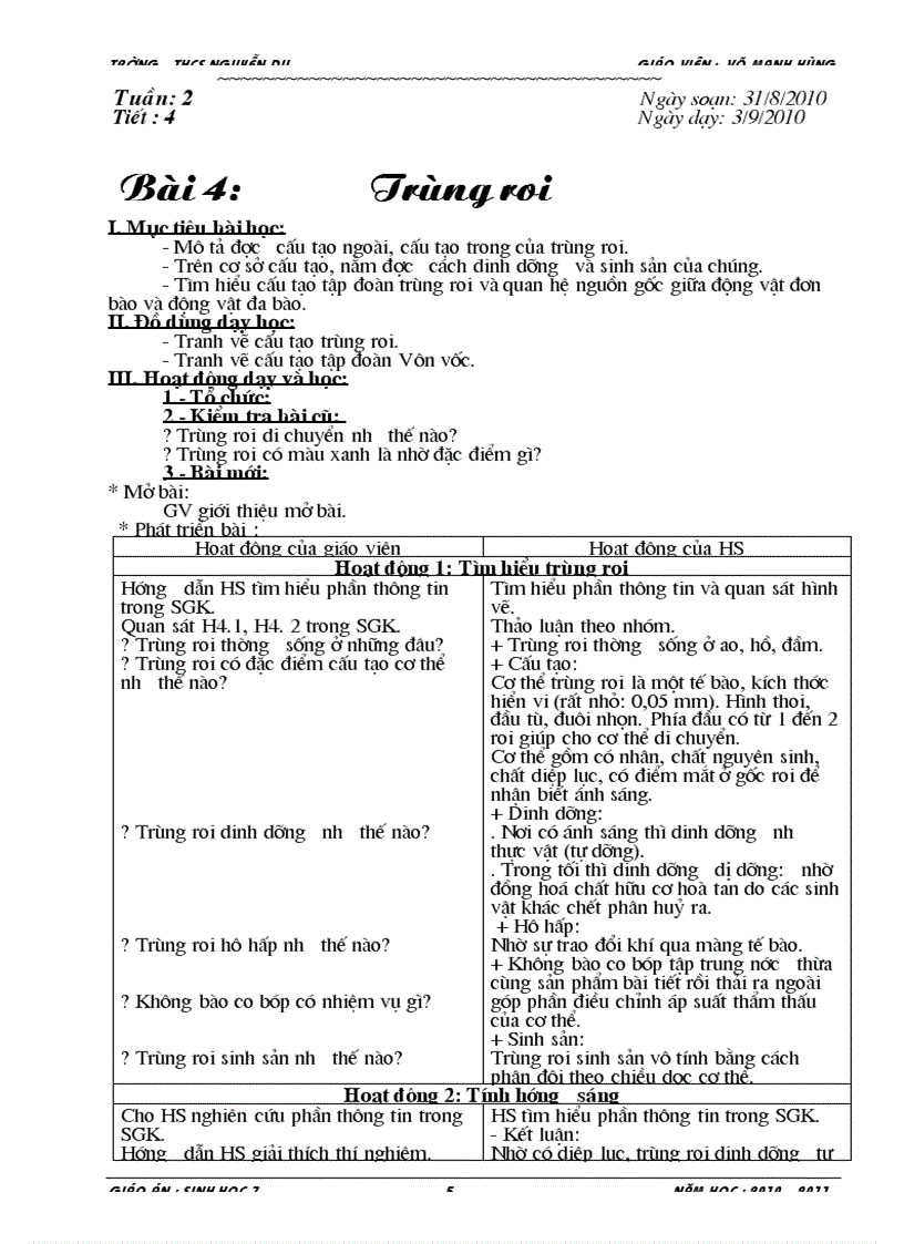image for page Giáo án sinh 7 1