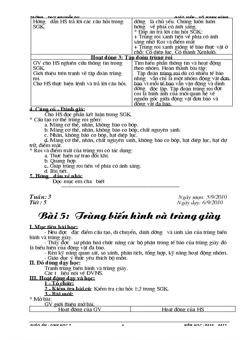 image for page Giáo án sinh 7 1