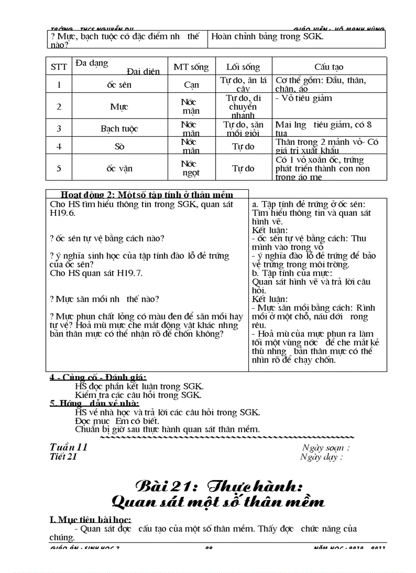 image for page Giáo án sinh 7 1