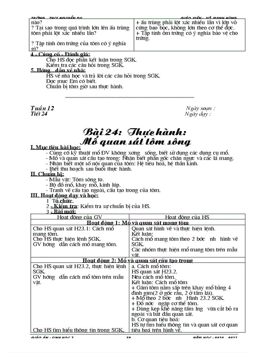 image for page Giáo án sinh 7 1