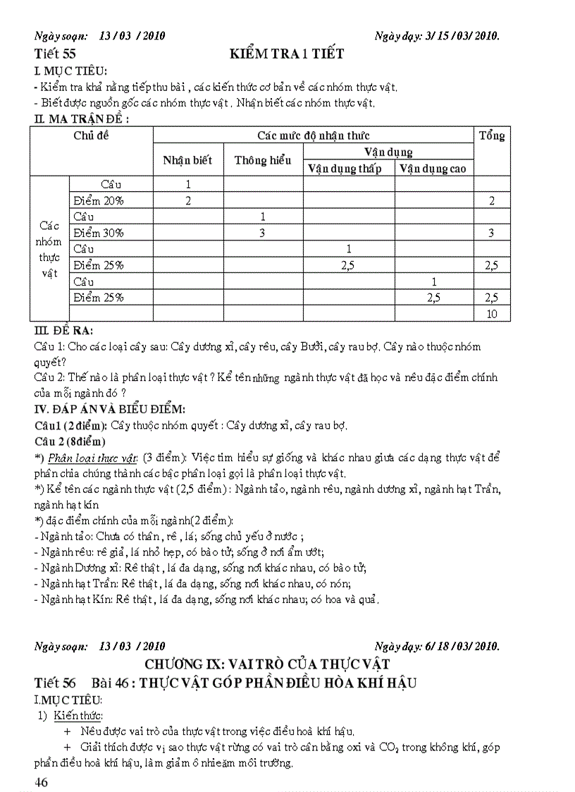 image for page Giáo án Sinh học 6 1