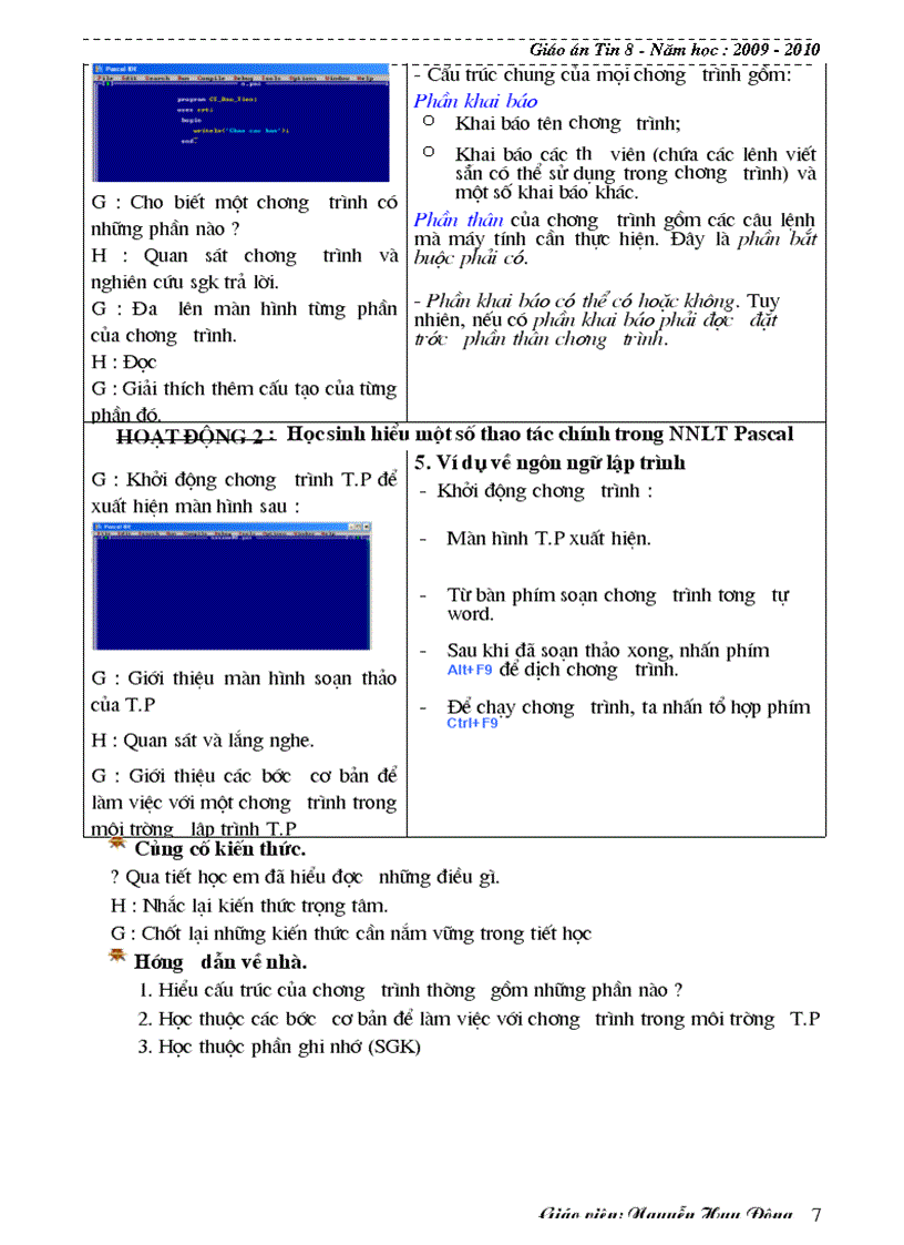 image for page Giáo án Tin 8 1