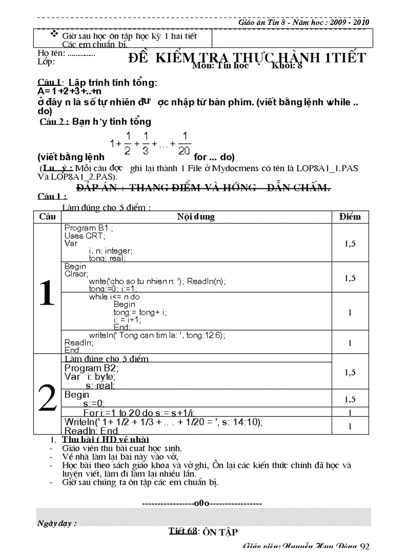 image for page Giáo án Tin 8 1