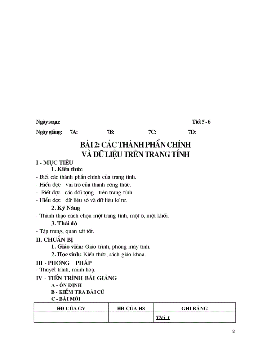 image for page Giáo án Tin hoc 7 1