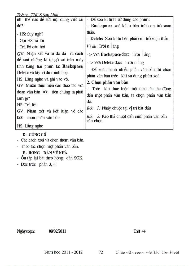 image for page Giáo án tin học 6 1