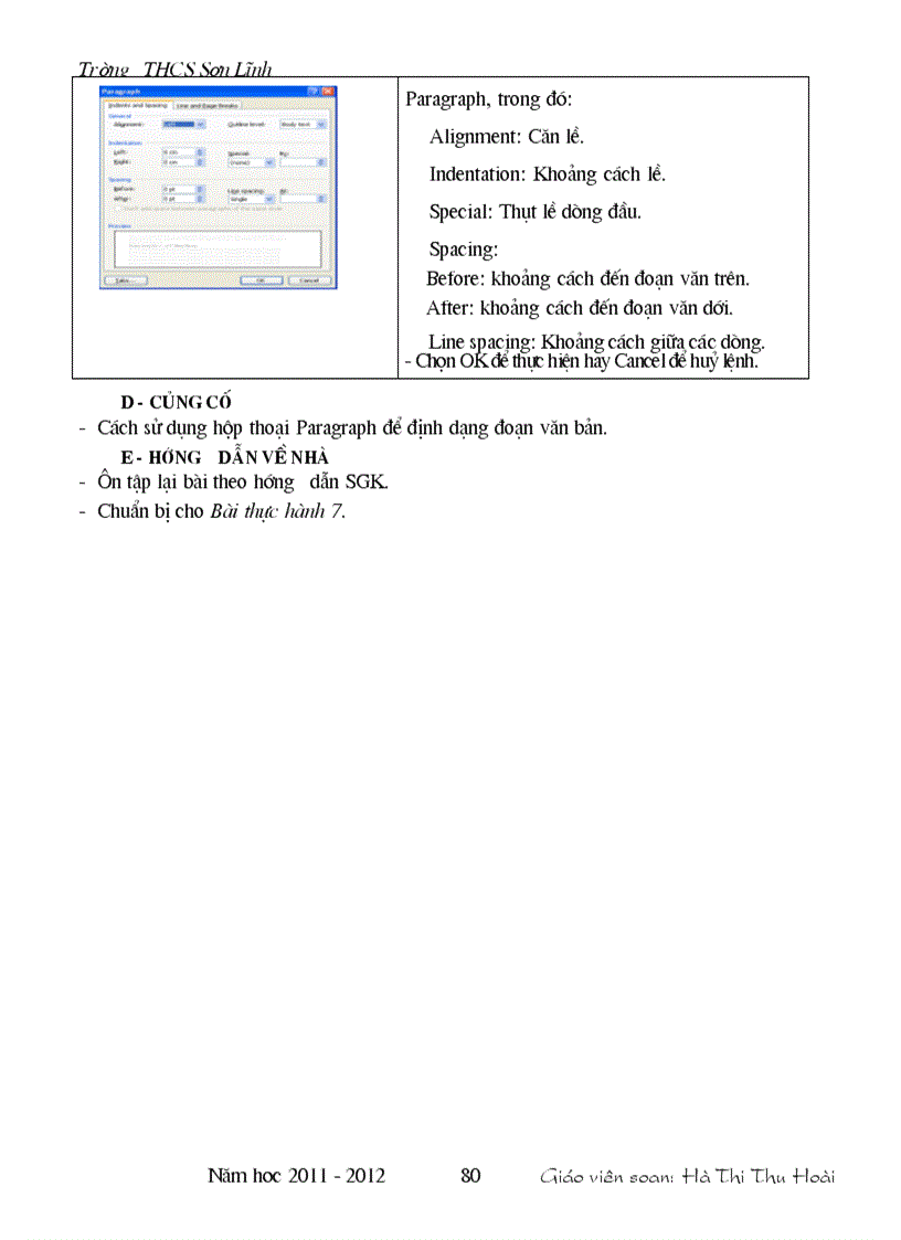 image for page Giáo án tin học 6 1