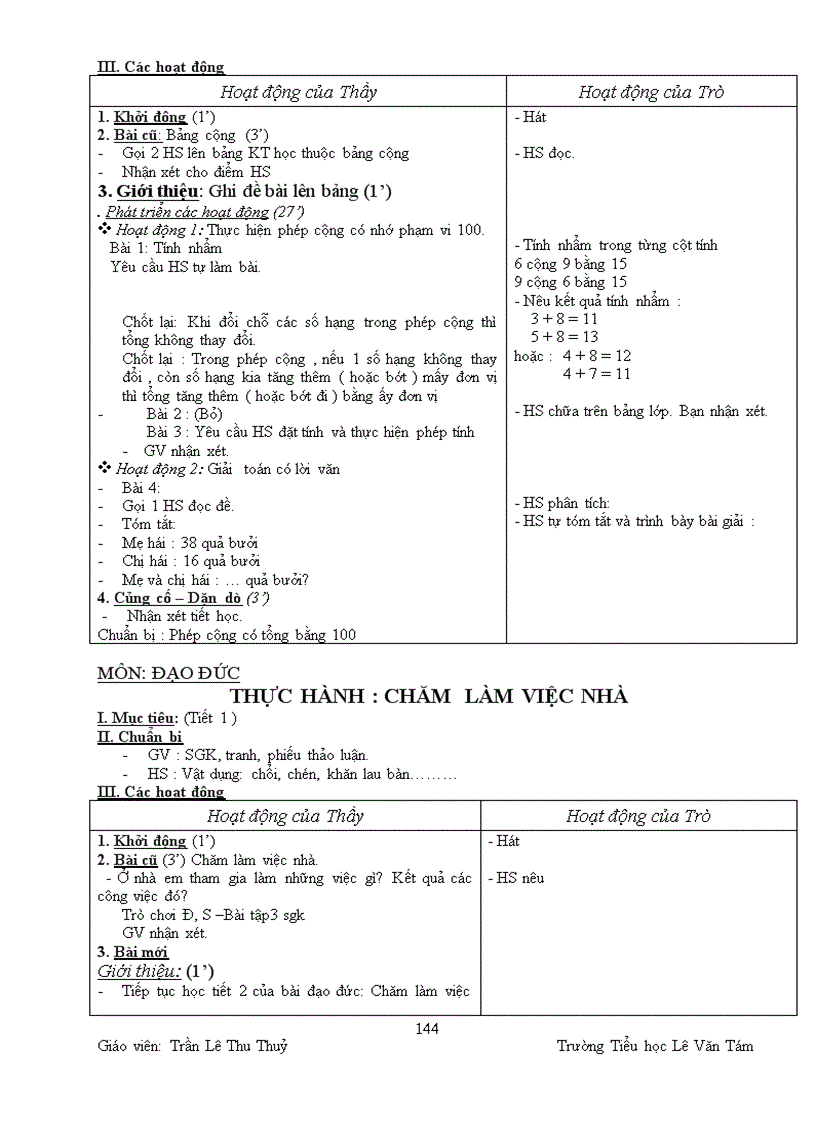 image for page Giáo án tuần 8 1