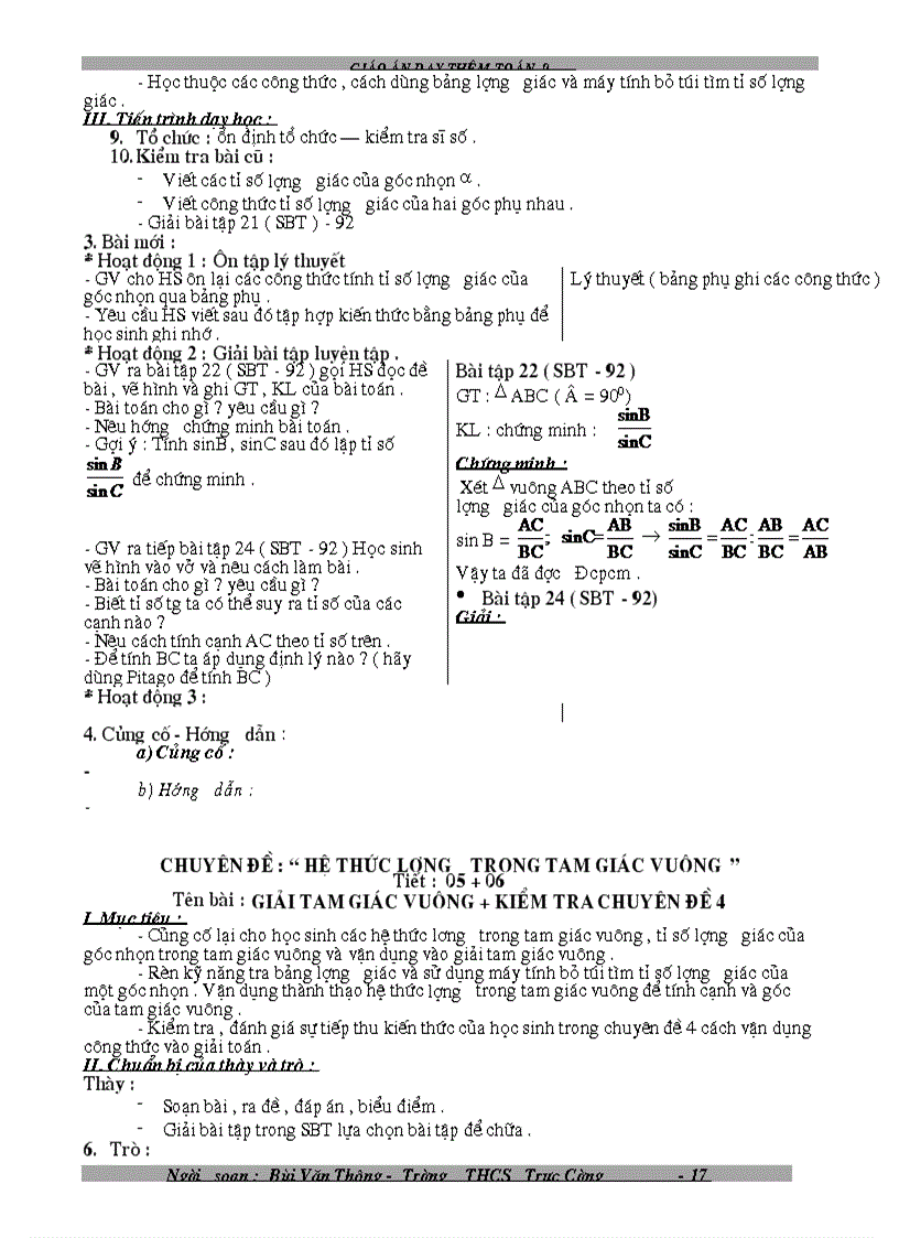 image for page Giáo án tự chọn 9 1