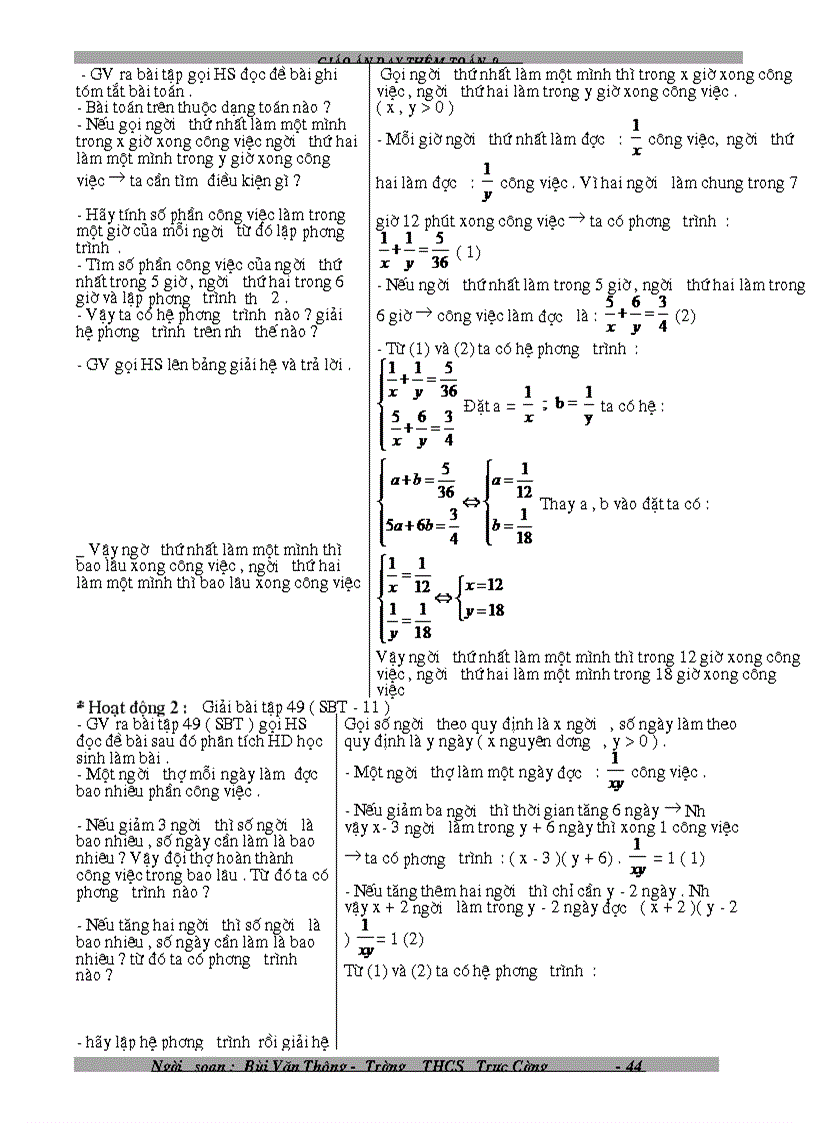 image for page Giáo án tự chọn 9 1