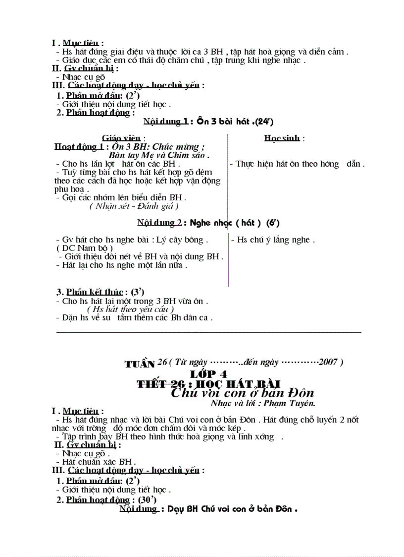 image for page Hát nhạc lớp 4