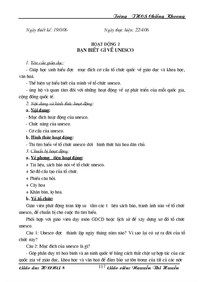 image for page HĐNGLL khối 8 chủ điểm tháng 9