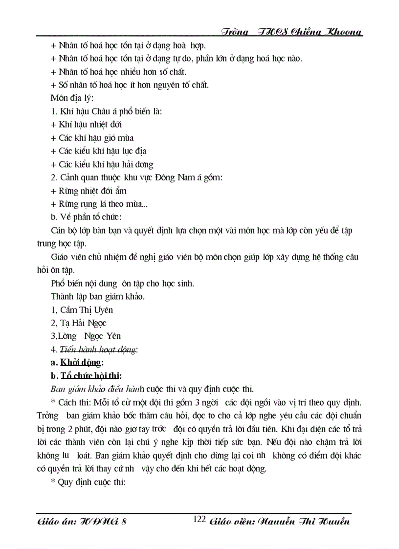 image for page HĐNGLL khối 8 chủ điểm tháng 9