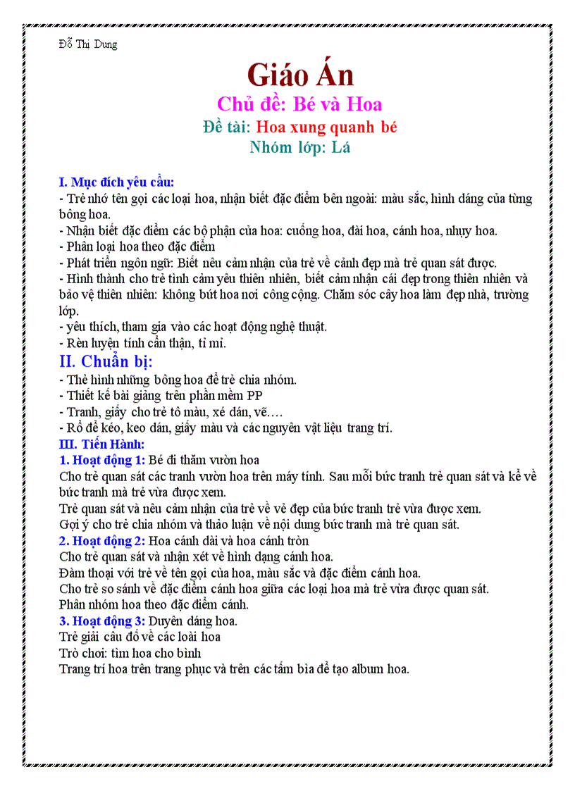 image for page Hoa xung quanh bé