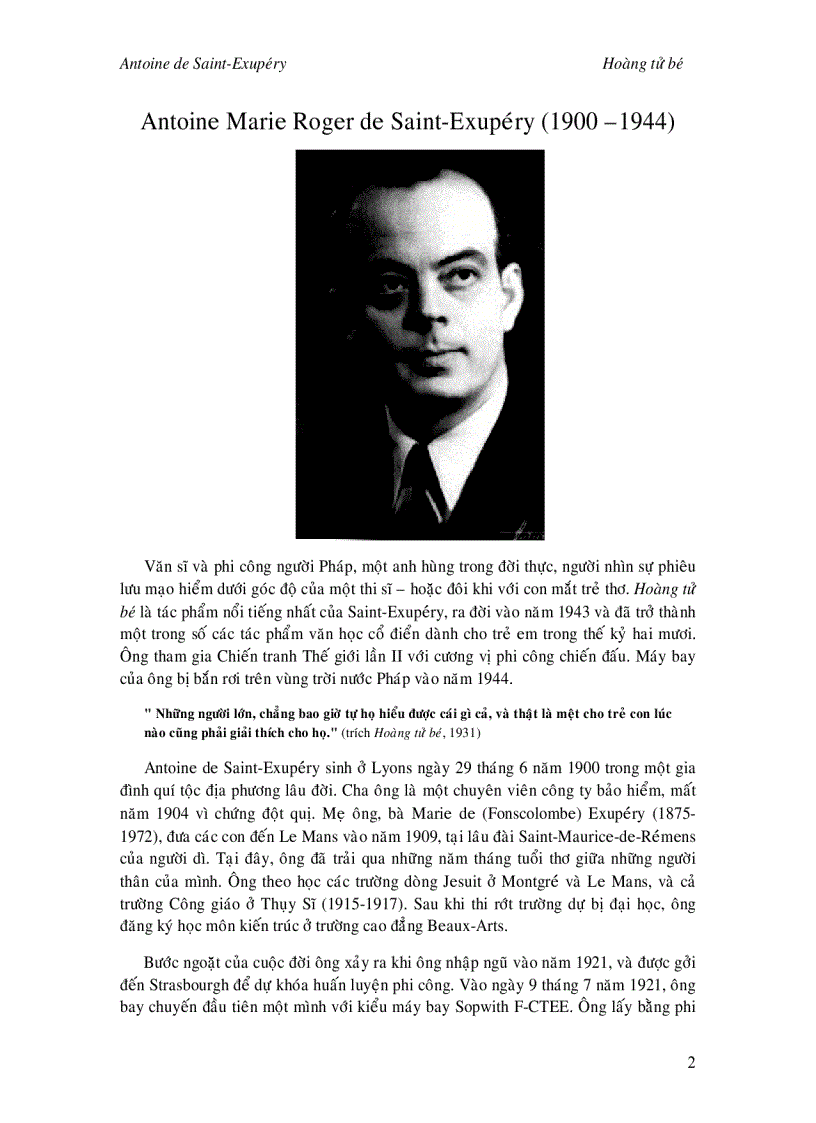 image for page Hoàng tử bé