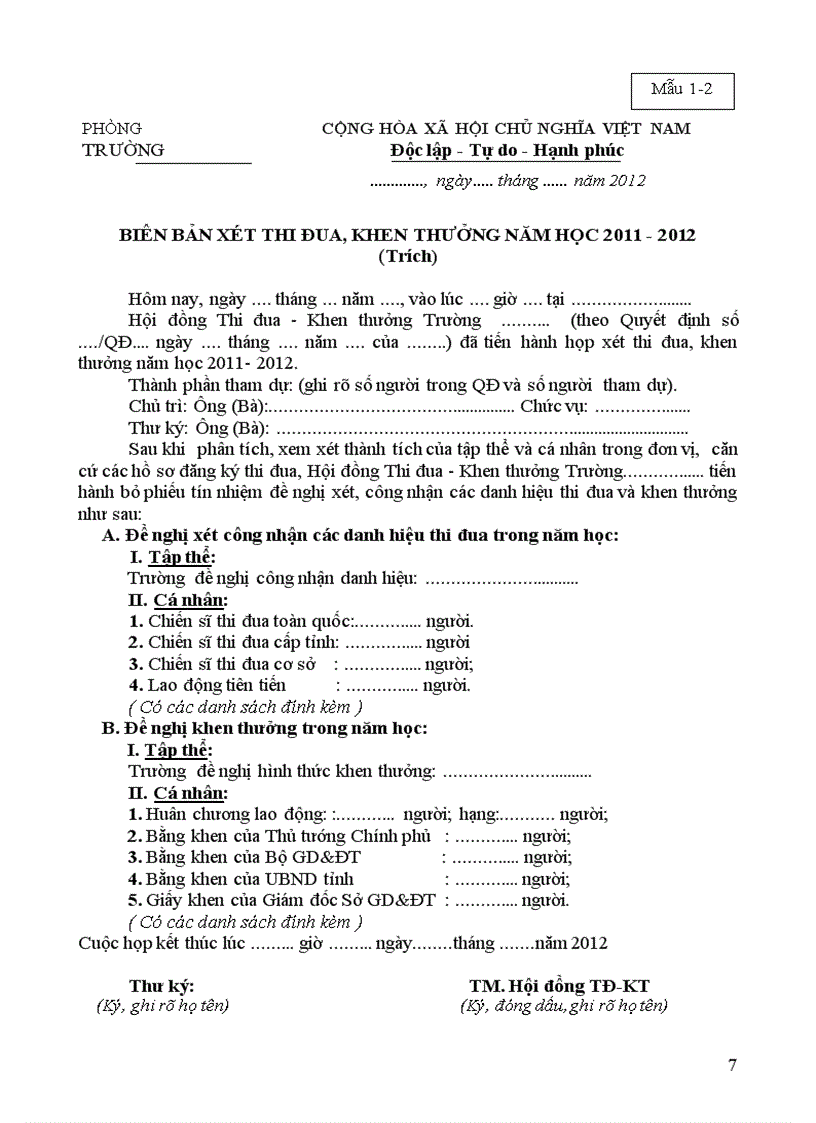 image for page Hướng dẫn công tác thi đua năm 2011 2012