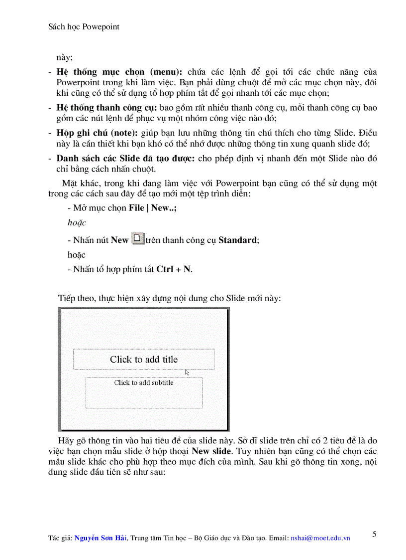 image for page Hướng dẫn dùng Powerpoint