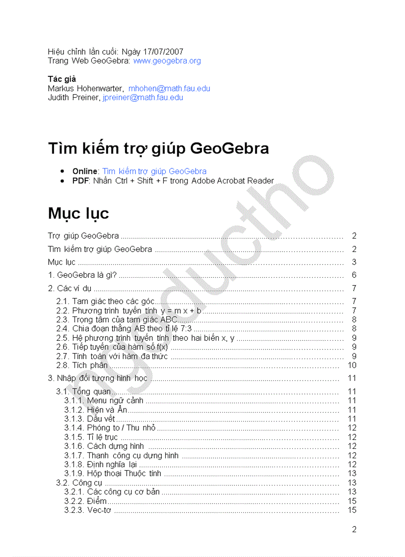 image for page Huong dan GeoGebra 3 0