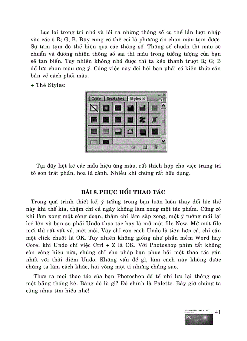 image for page Huong dan hoc Photoshop CS3