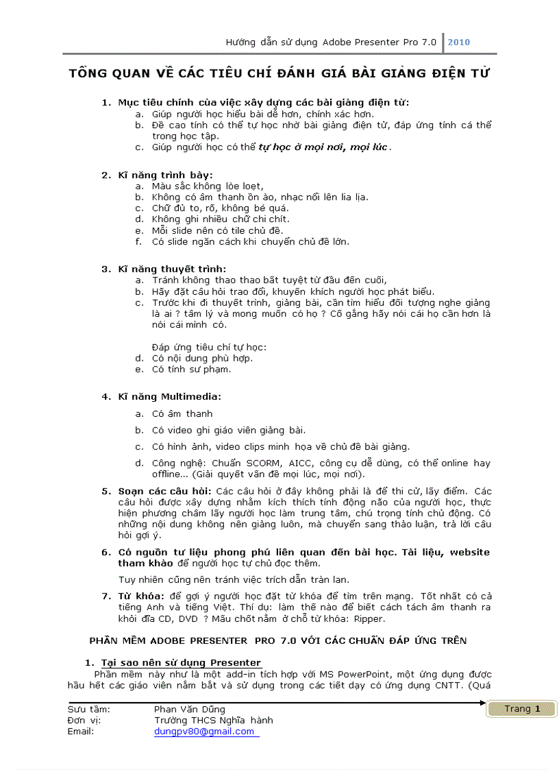 image for page Hướng dẫn sử dụng Adobe Presenter Pro 7 0