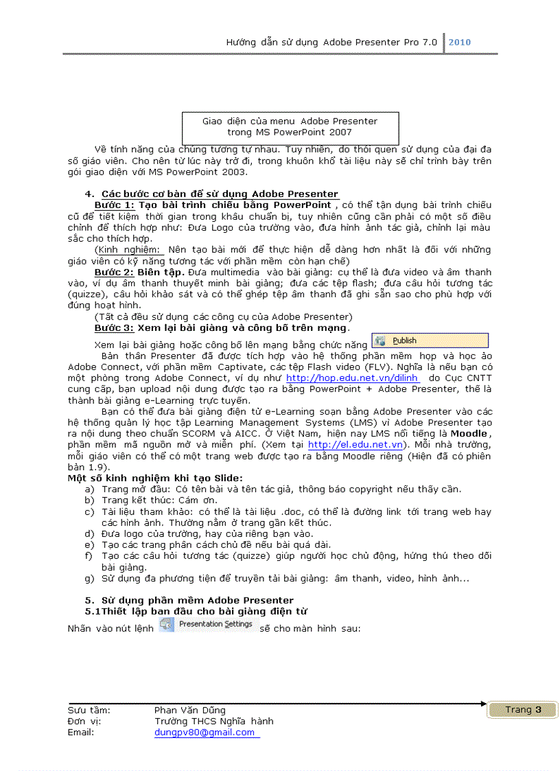 image for page Hướng dẫn sử dụng Adobe Presenter Pro 7 0