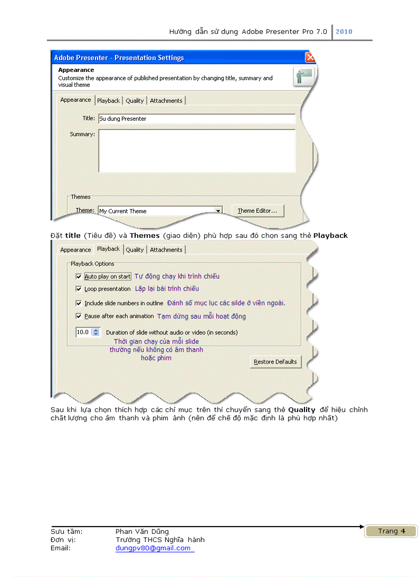 image for page Hướng dẫn sử dụng Adobe Presenter Pro 7 0