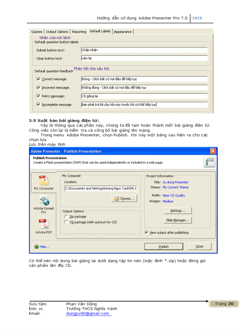 image for page Hướng dẫn sử dụng Adobe Presenter Pro 7 0