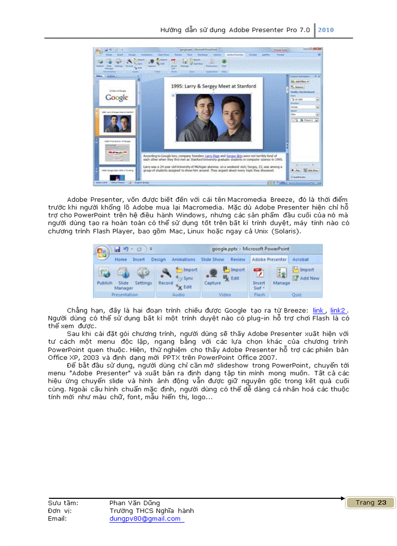 image for page Hướng dẫn sử dụng Adobe Presenter Pro 7 0