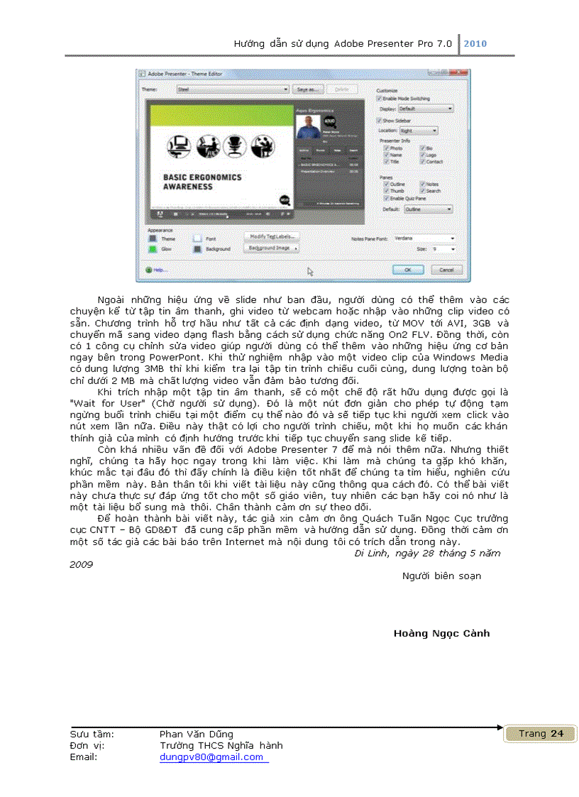 image for page Hướng dẫn sử dụng Adobe Presenter Pro 7 0