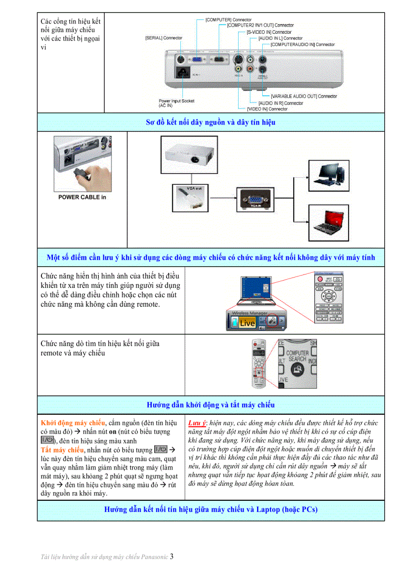 image for page Huong dan su dung may chieu Panasonic