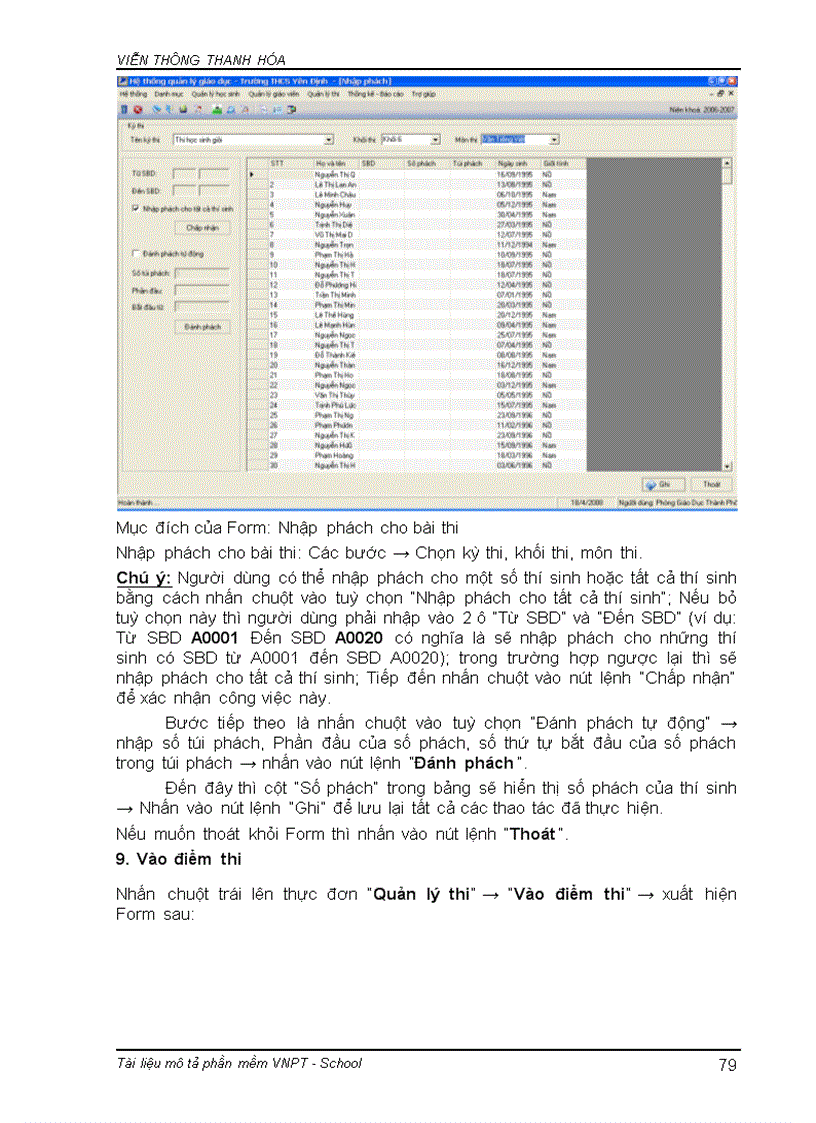 image for page Hướng dẫn sử dụng phần mềm VNPT SCHOOL