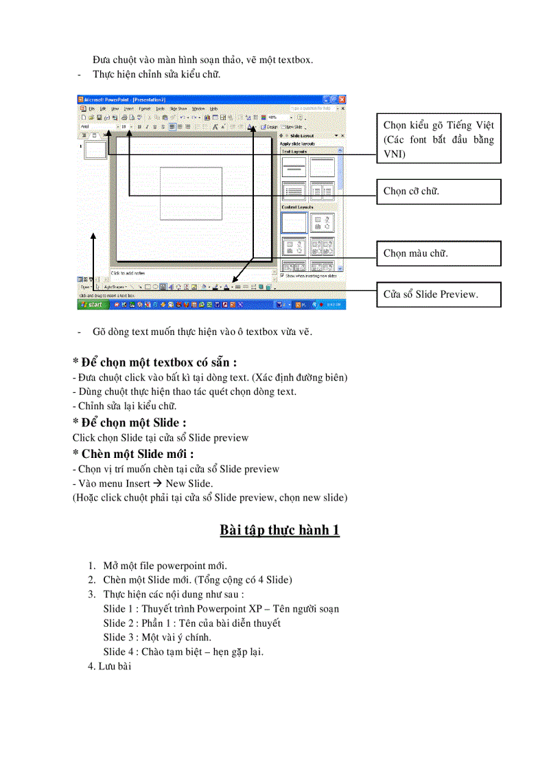 image for page Hướng dẫn thực hành powepoint