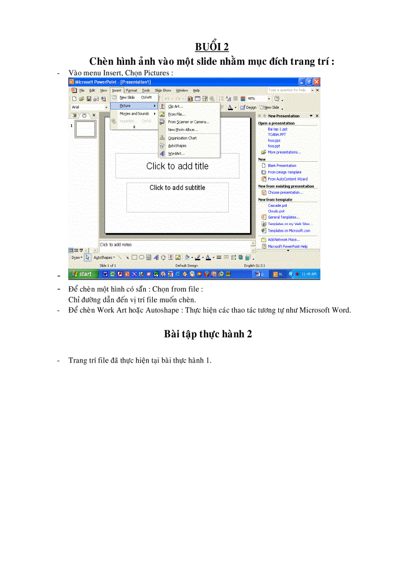 image for page Hướng dẫn thực hành powepoint