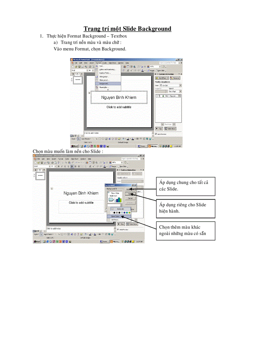 image for page Hướng dẫn thực hành powepoint