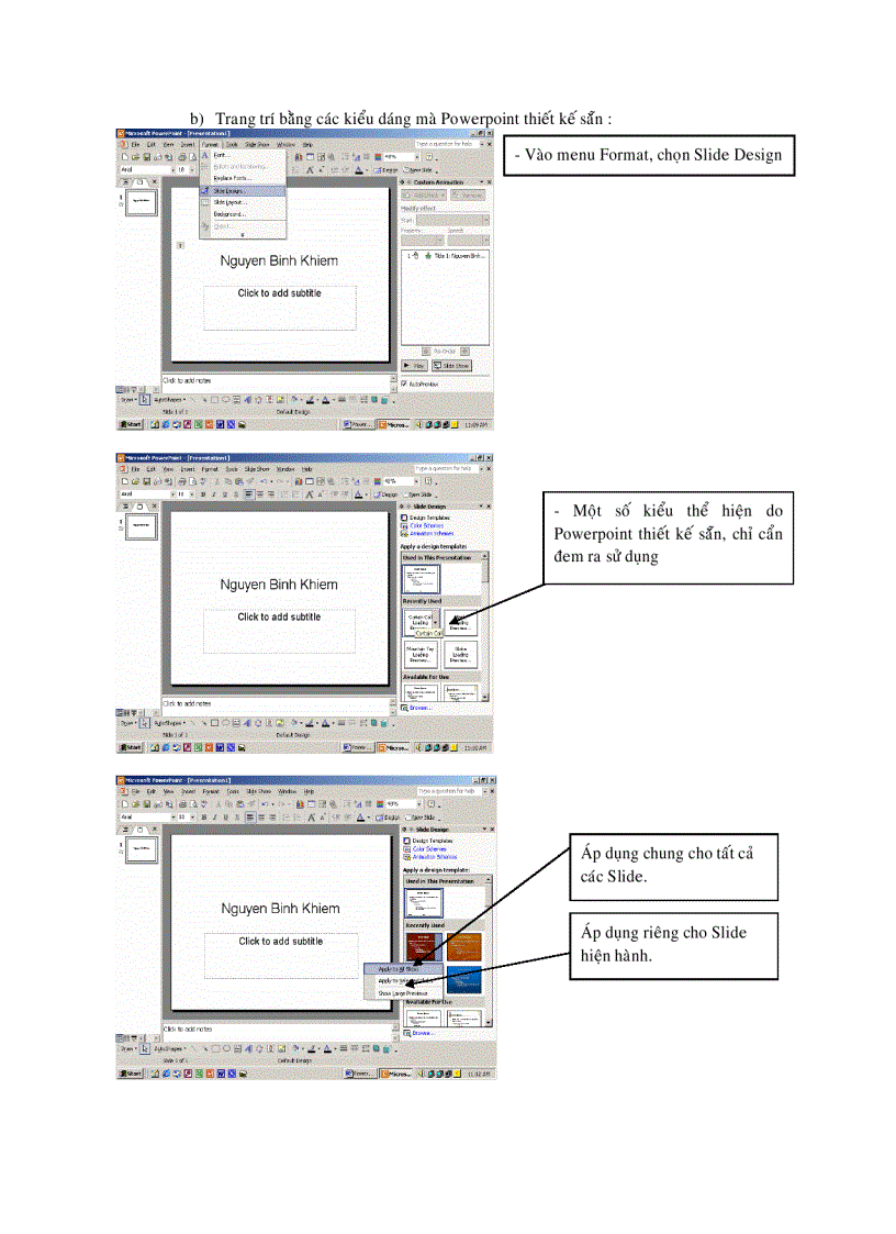 image for page Hướng dẫn thực hành powepoint