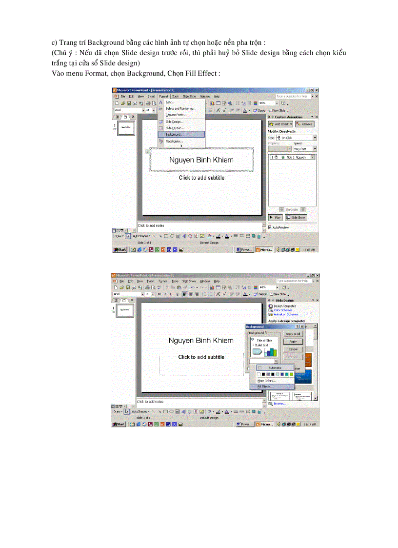 image for page Hướng dẫn thực hành powepoint