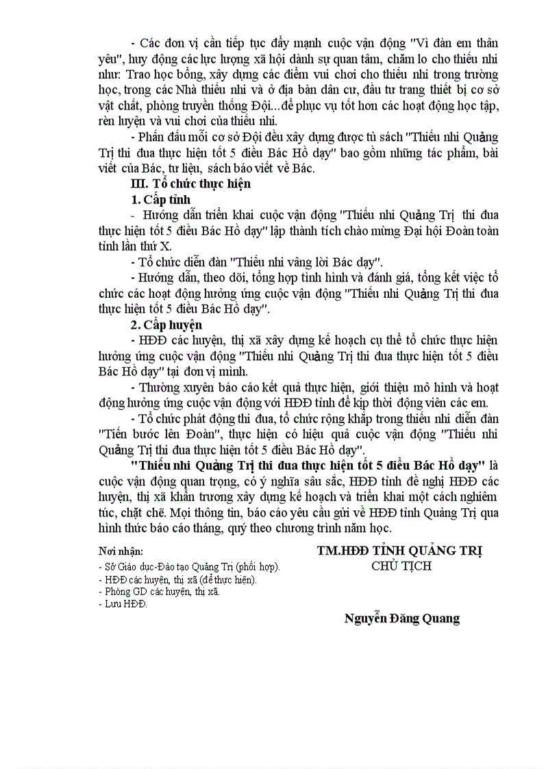 image for page Hướng dẫn thực hiện 5 Điều Bacvs Hồ dạy