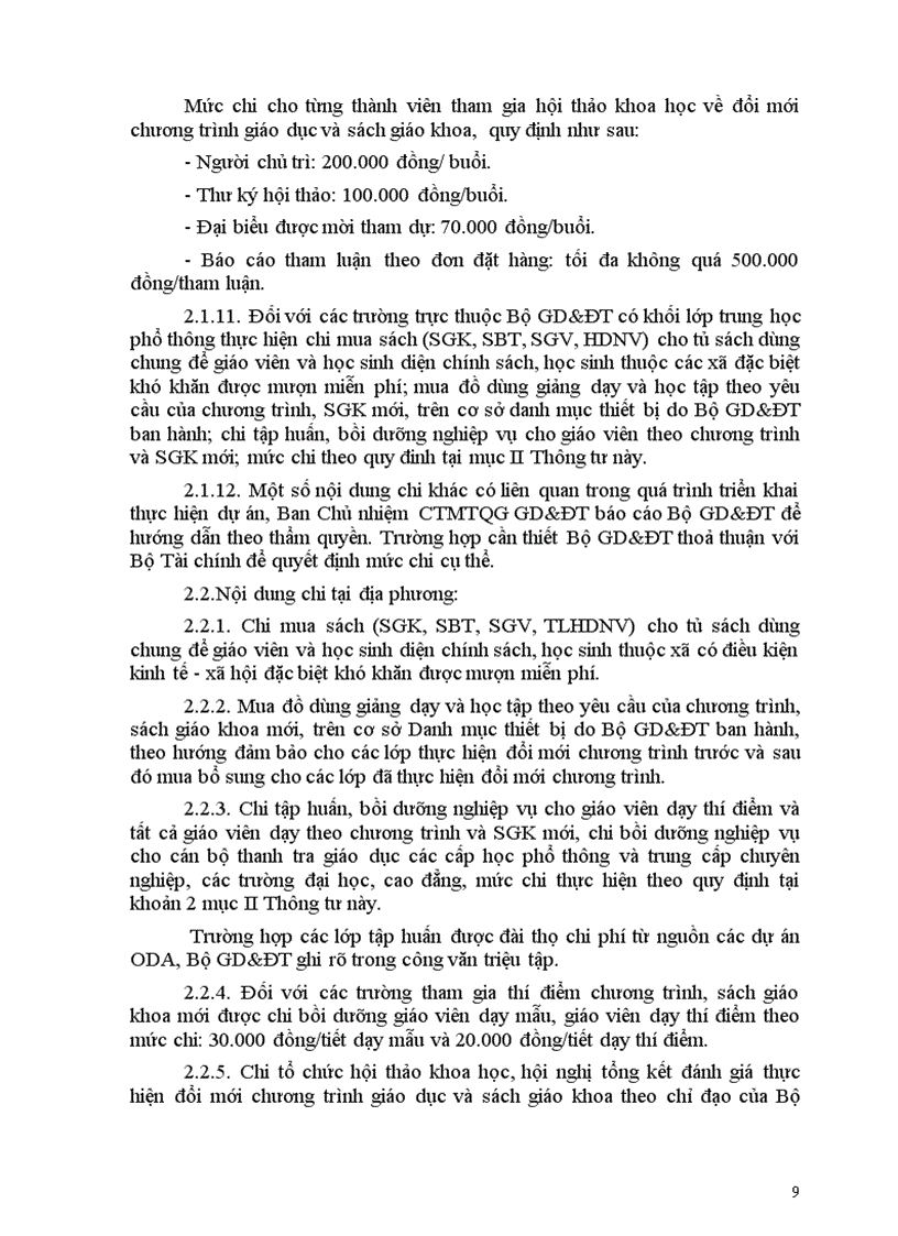 image for page Hướng dẫn thực hiện KP CTMT 2010