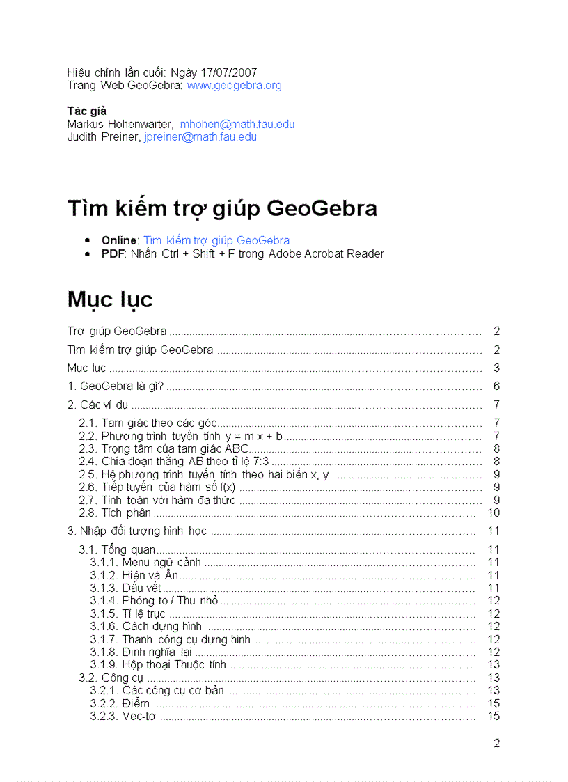 Hướng dẫn vẽ hình bằng Geogebra