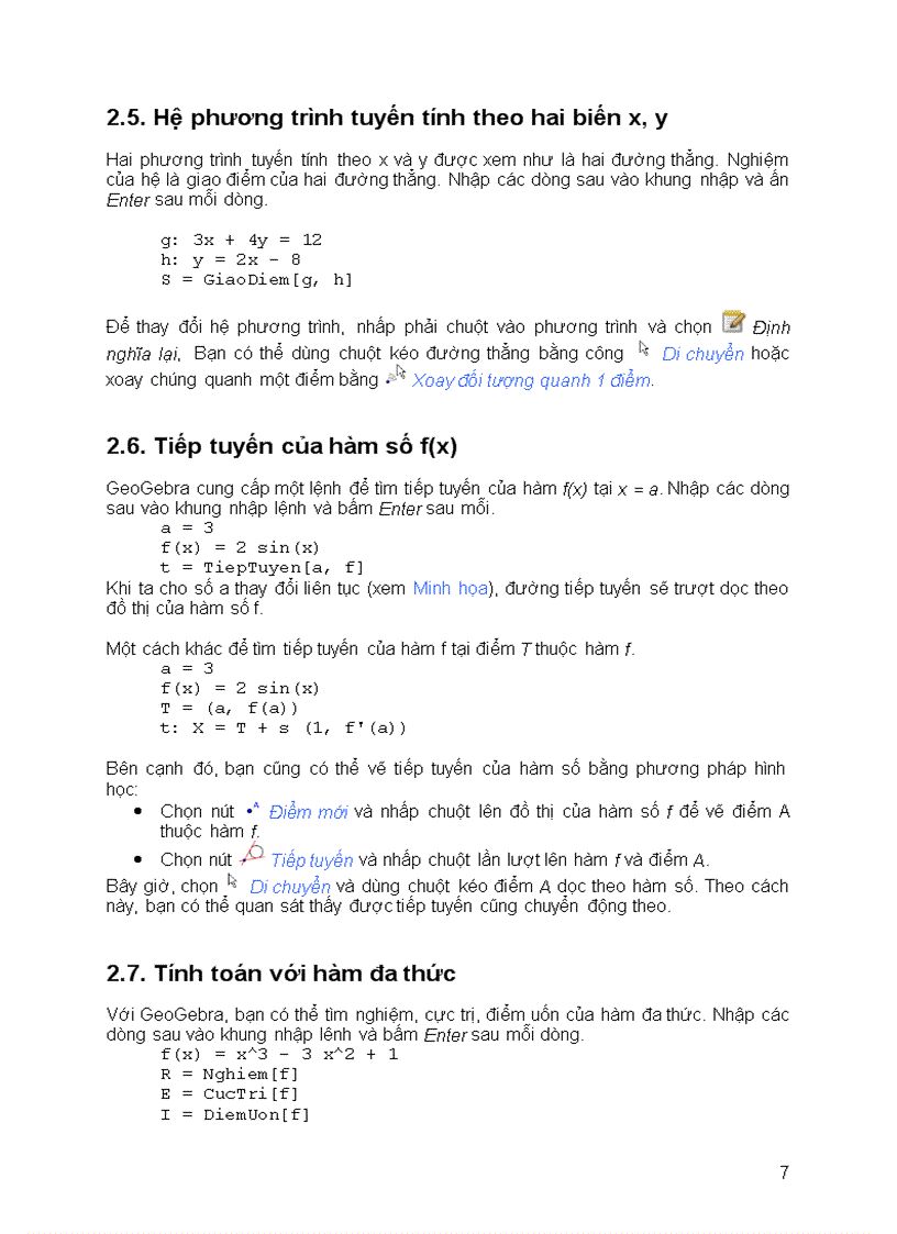 image for page Hướng dẫn vẽ hình bằng Geogebra