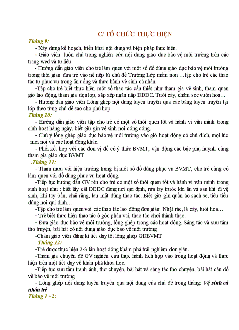 image for page Ke hoach bao ve moi truong